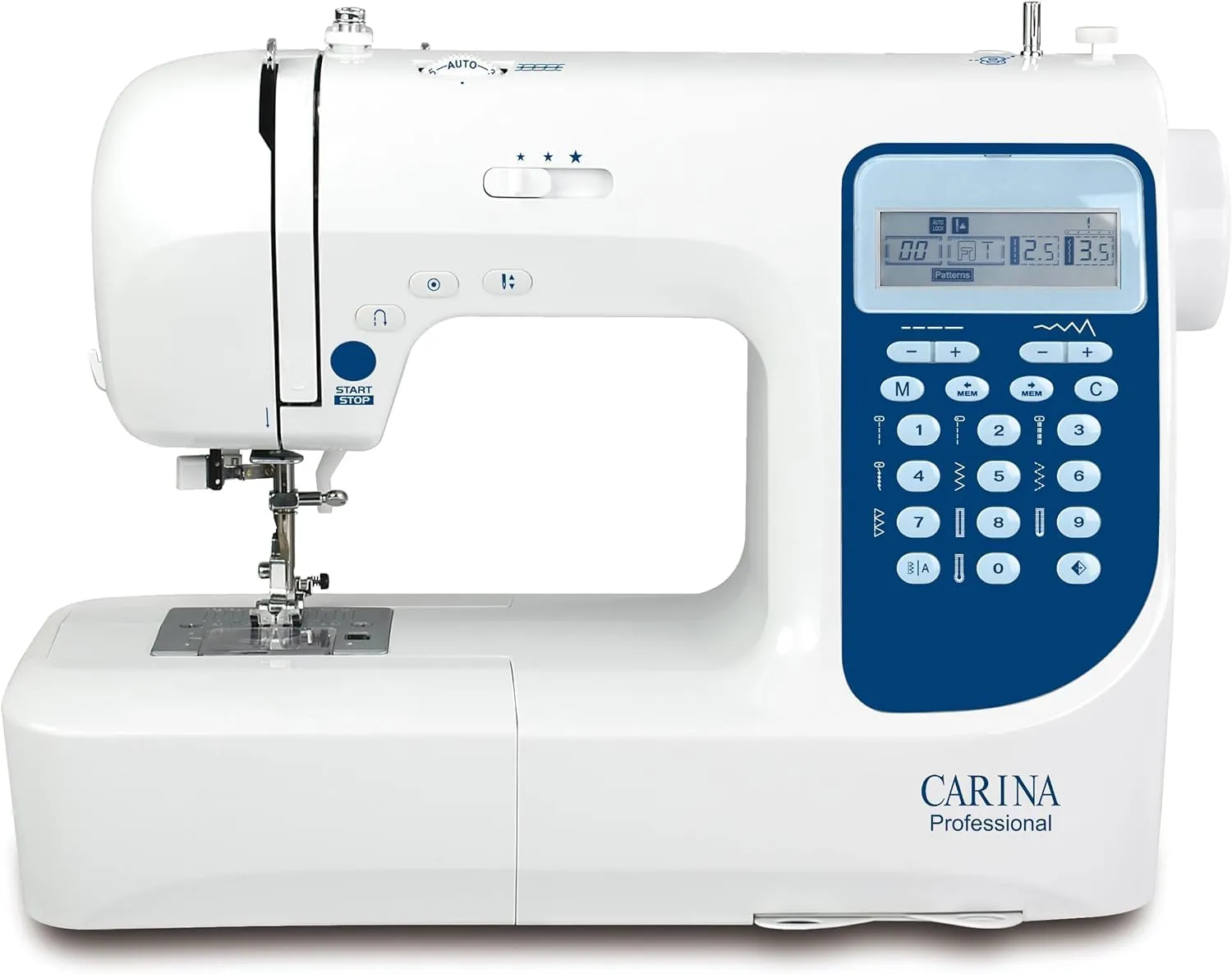 Bild von Carina Professional Nähmaschine mit LED Bildschirm und 206 Stichprogrammen für Einsteiger und Profis