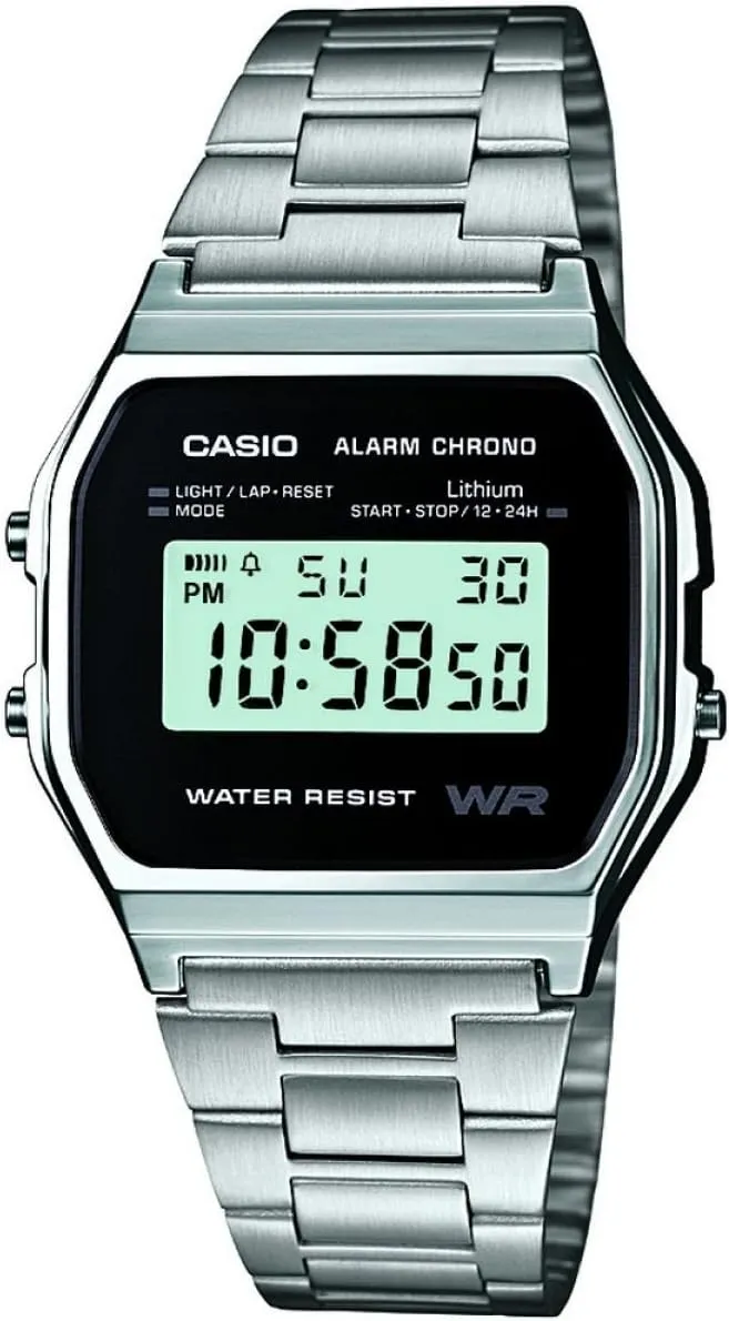 Bild von Casio Collection A158WEA Unisex Retro Armbanduhr