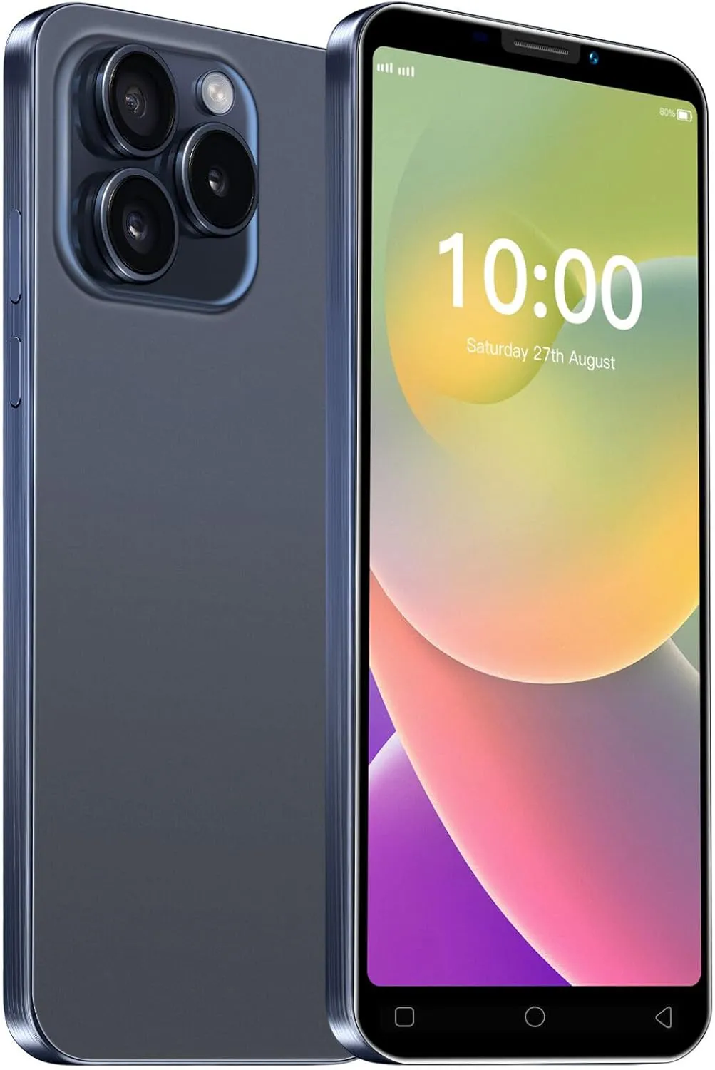 Bild von CatCalls i15Pro Smartphone mit 5 Zoll IPS Display, 16 GB Speicher erweiterbar auf 128 GB, Android 9.0, Dual SIM und Dual Kamera in Navy Blue
