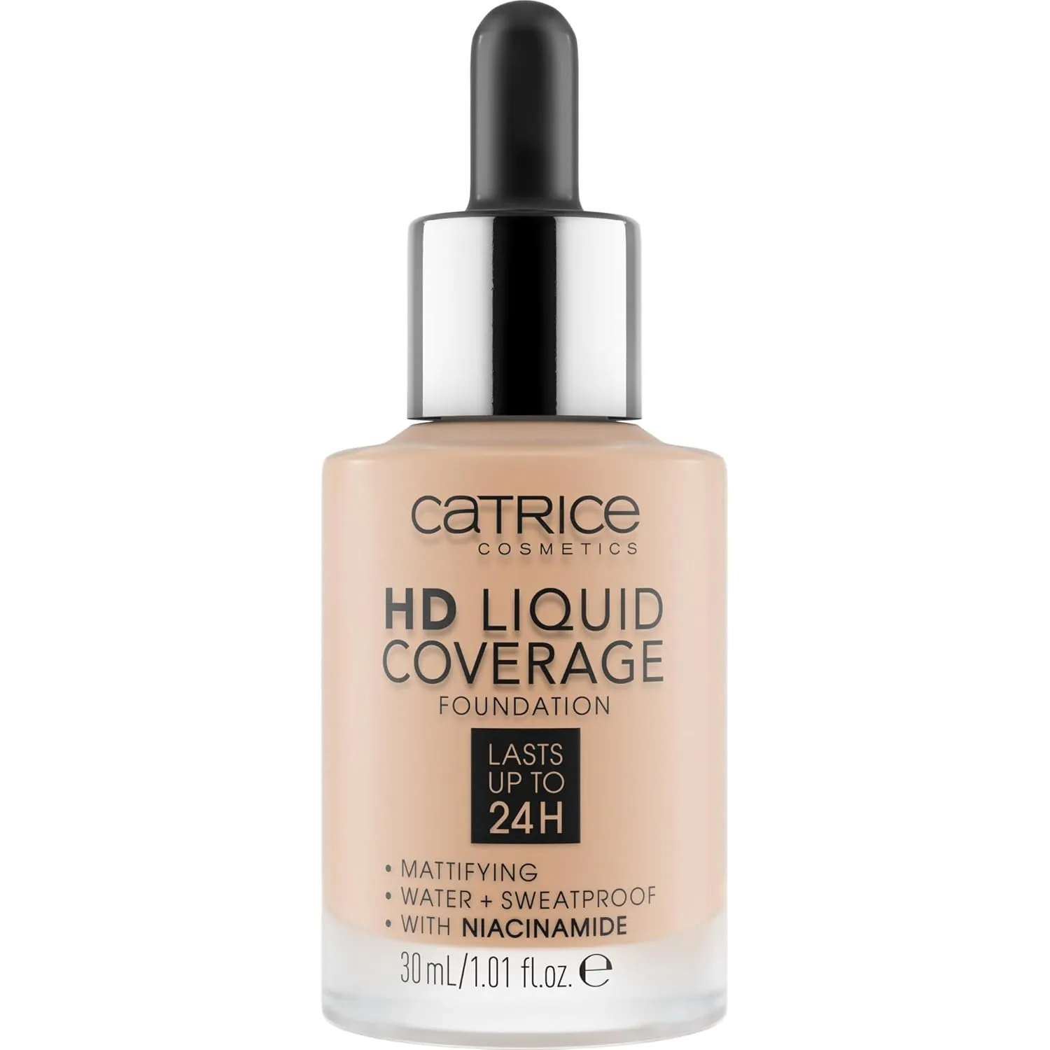 Bild von Catrice HD Liquid Coverage Foundation in Nude 30, 30ml, vegan und mattierend