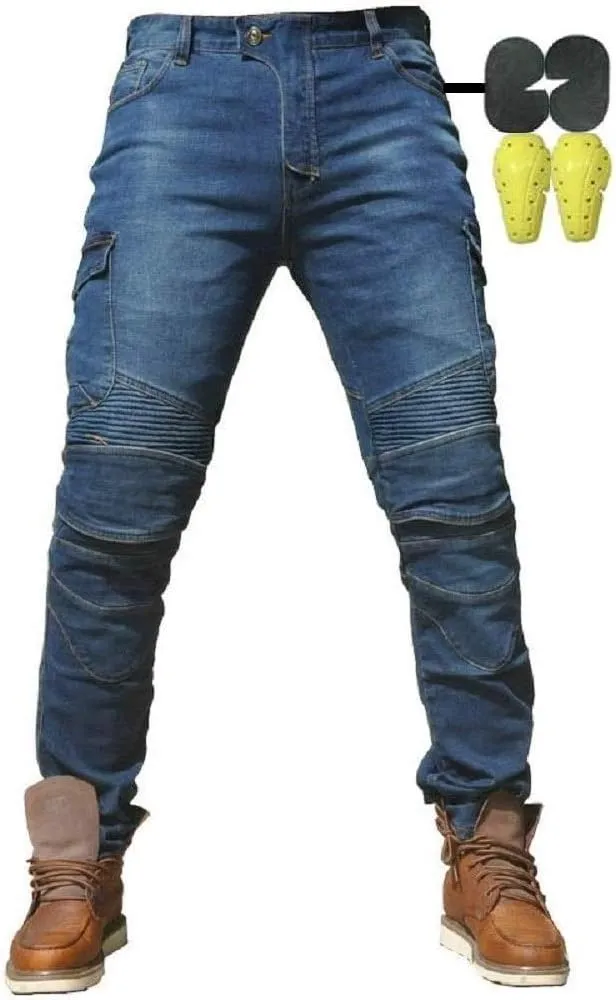 Bild von CBBI-WCCI Sportliche Motorradhose mit Protektoren und Oberschenkeltaschen