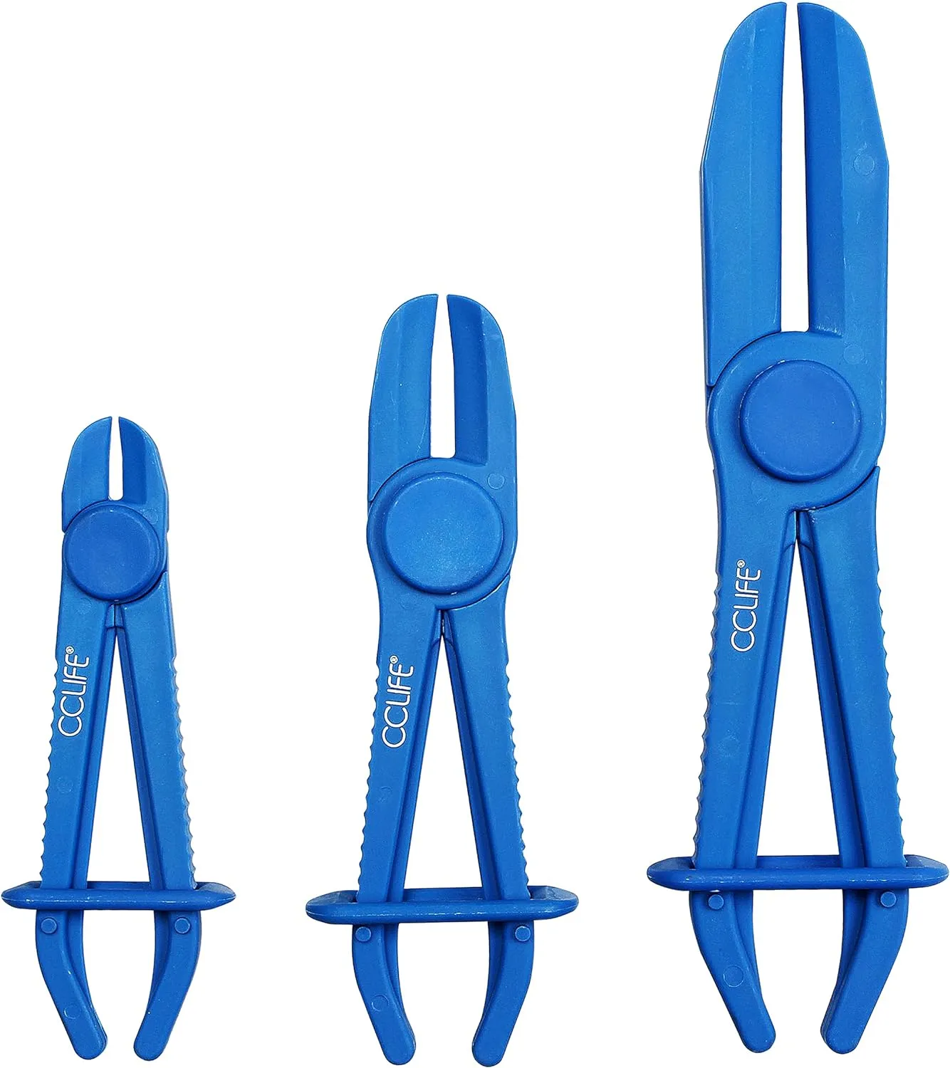 Bild von CCLIFE Abklemmzangen Set mit drei Teilen in den Größen 155 mm, 185 mm und 255 mm