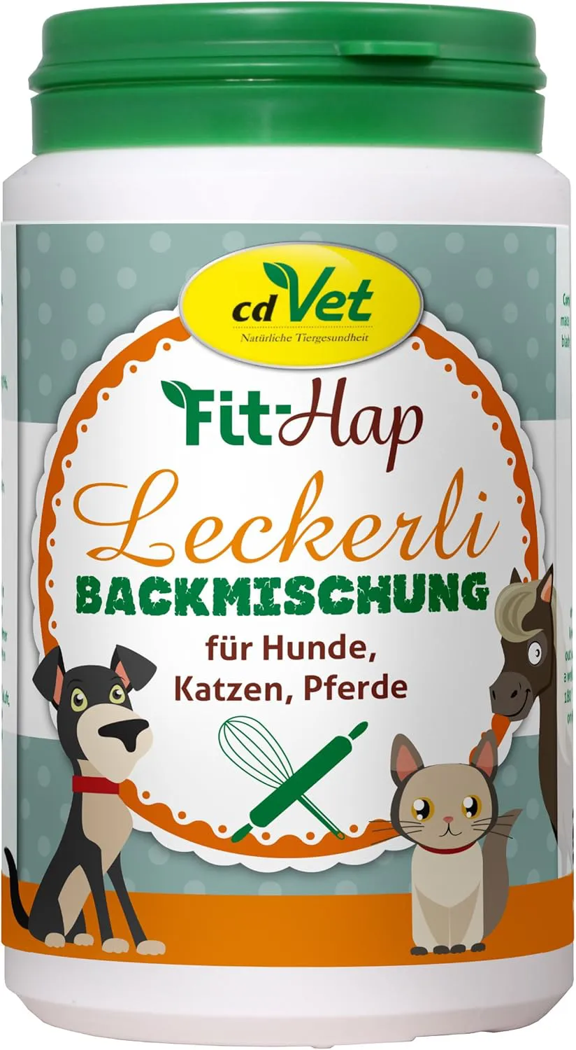 Bild von cdVet Backmischung Leckerli 180 g für Hunde, Katzen und Pferde - gesunde Kekse ohne Farb-, Lock- und Konservierungsstoffe