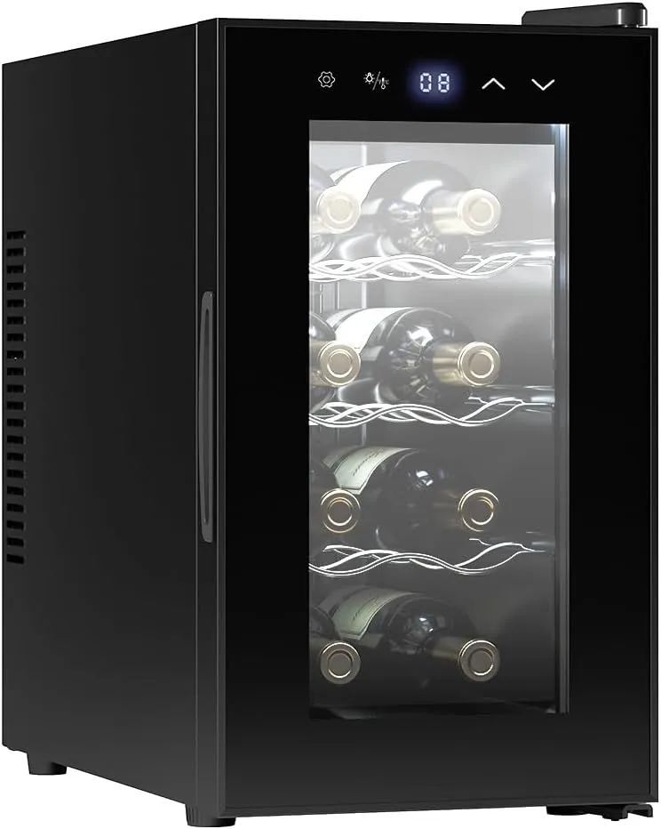 Bild von Cecotec Bolero Grandsommelier 830 Weinregal für 8 Flaschen mit einstellbarer Temperatur und Touch-Steuerung