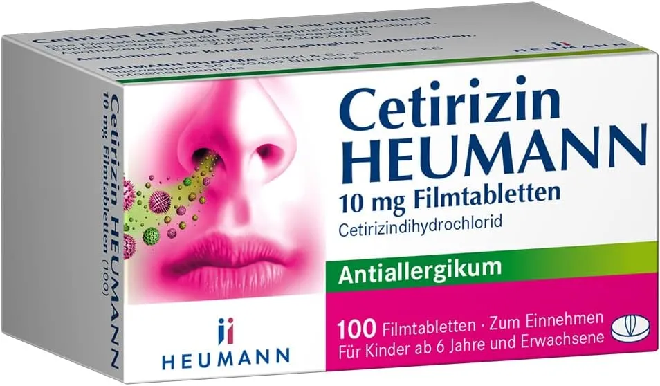 Bild von Cetirizin HEUMANN 10mg Filmtabletten gegen Allergien