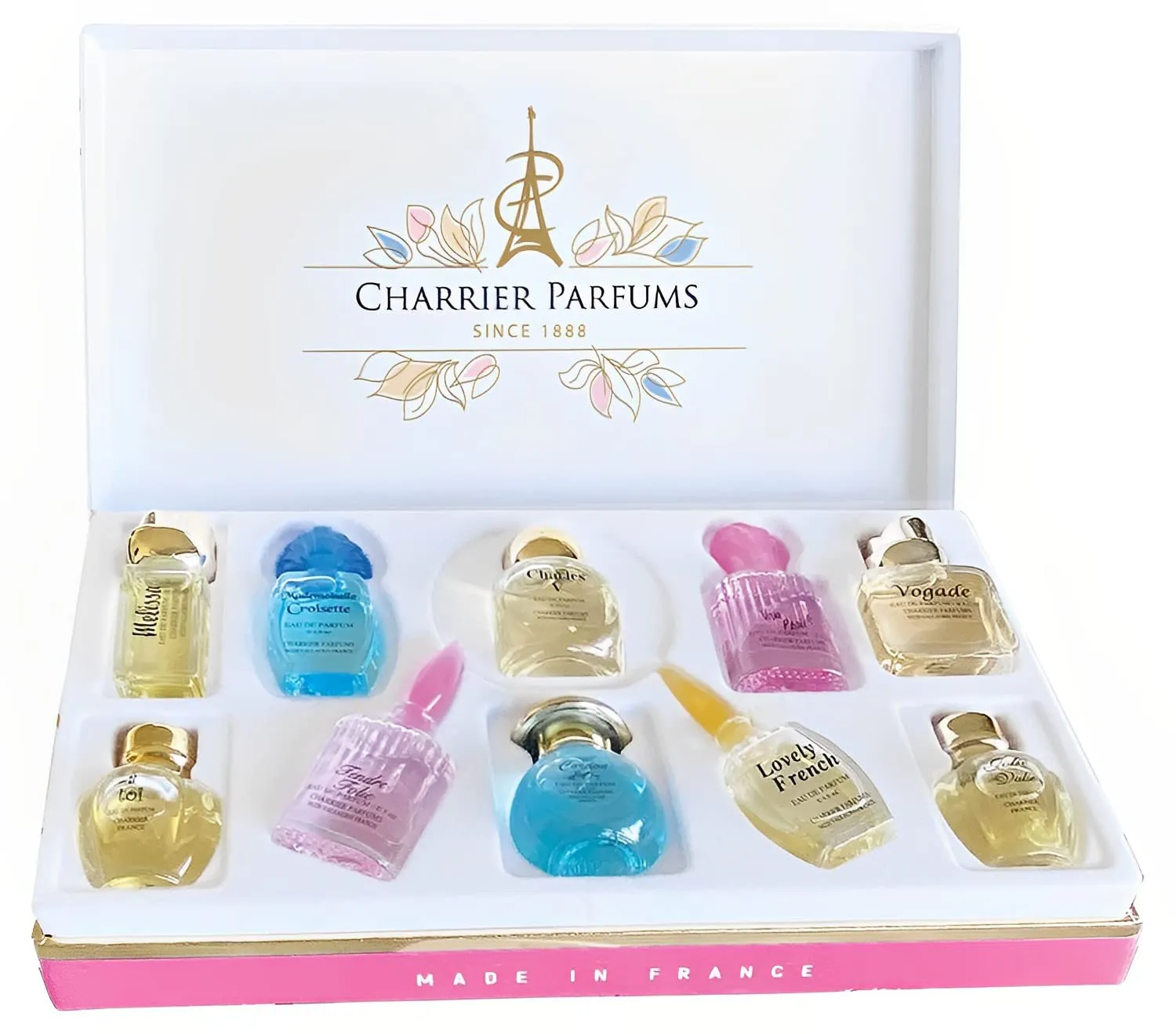 Bild von Charrier Parfums Collection Precieuse Set mit 10 Miniatur Eaux de Parfum und insgesamt 58,8 ml
