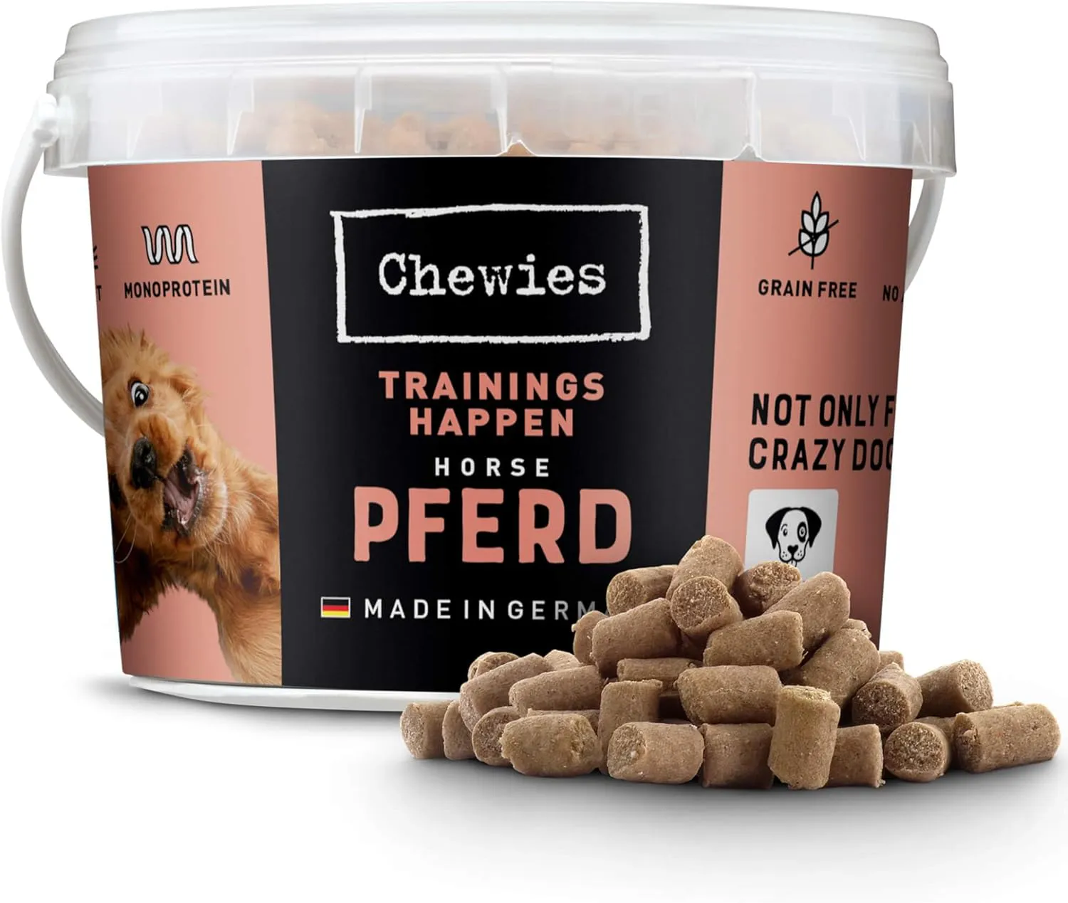 Bild von Chewies Trainingshappen für Hunde mit Pferd, 300 g, getreidefrei und zuckerfrei, hypoallergen