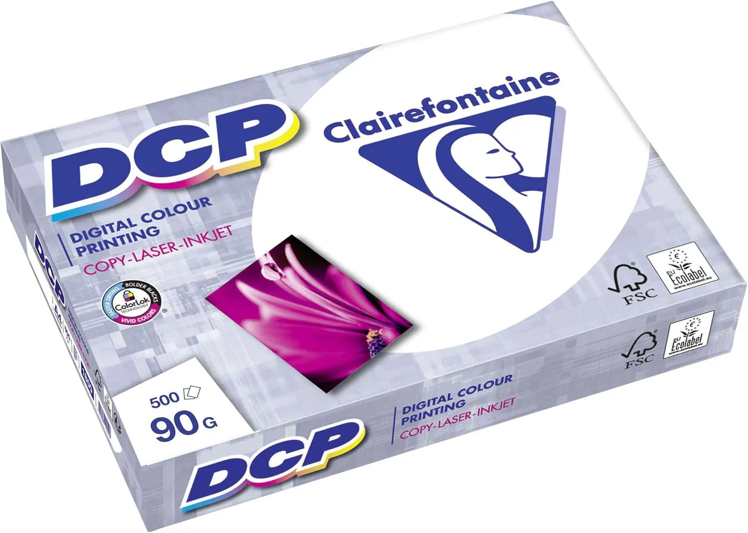 Bild von Clairefontaine 1833C Druckerpapier in extraweiß, DIN A4, 90 g, 500 Blatt pro Ries