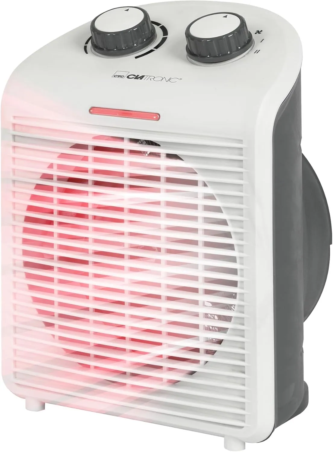 Bild von Clatronic HL 3761 mobiler Heizlüfter mit 2000W und 1000W, Ventilatorfunktion und Überhitzungsschutz