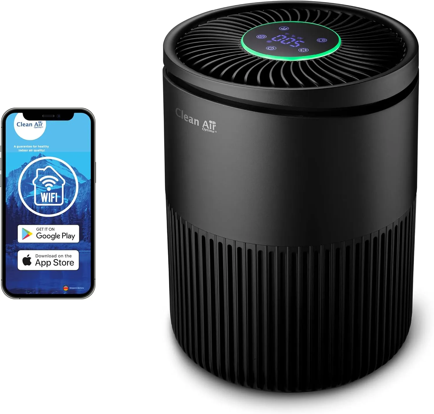 Bild von Clean Air Optima CA-503T Luftreiniger mit HEPA und UV-LED Technologie für Räume bis 30 m², leiser Betrieb unter 10 dB im Schlafmodus, reinigt bis 140 m³ Luft