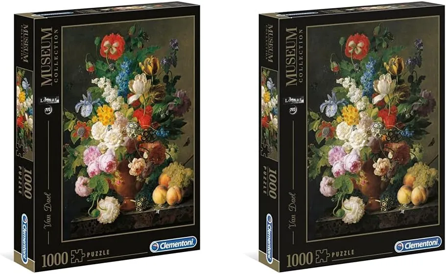 Bild von Clementoni 31415 Van Dael Puzzle mit 1000 Teilen aus der Museum Collection für Erwachsene ab 14 Jahren, enthält zwei Packungen