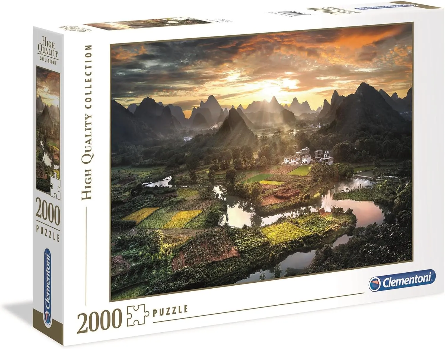 Bild von Clementoni 32564 Puzzle Tal in China mit 2000 Teilen für Erwachsene und Familien ab 9 Jahren