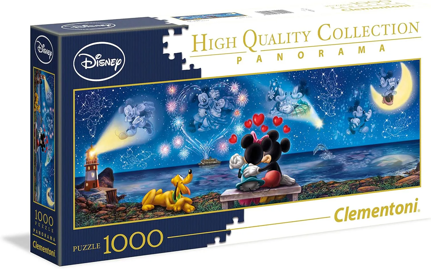 Bild von Clementoni 39449 Disney Classic Puzzle mit 1000 Teilen von Mickey und Minnie, Panorama für Erwachsene ab 14 Jahren