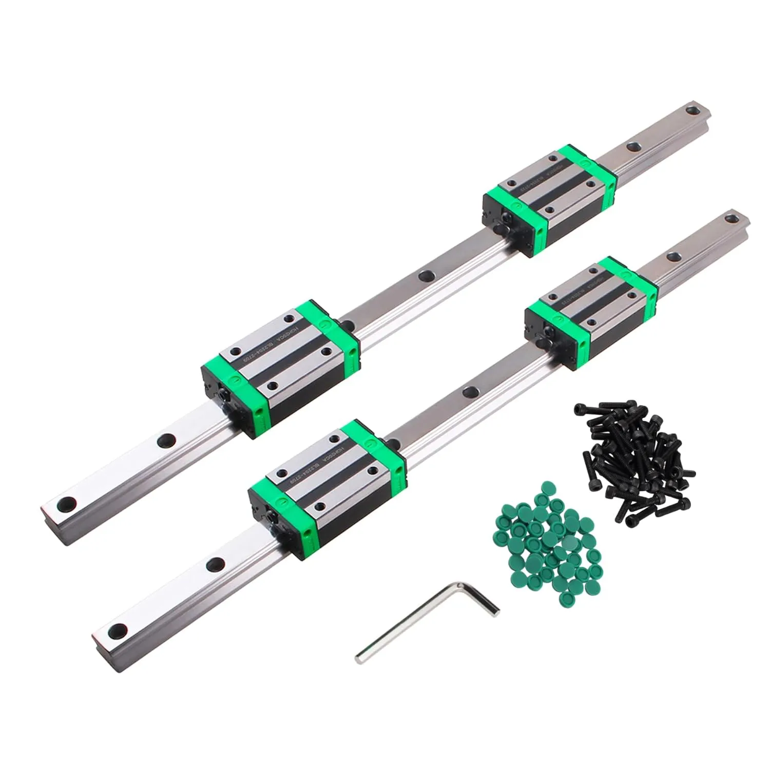 Bild von CNCYEAH HGR20 Linearführung Set mit 2 Schienen à 1500 mm und 4 HGH20 Gleitblöcken für CNC Maschinen und 3D-Drucker