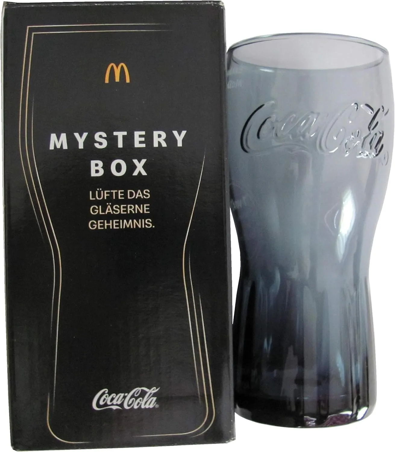 Bild von Coca Cola und McDonalds 2020 Mystery Box in Schwarz aus Glas
