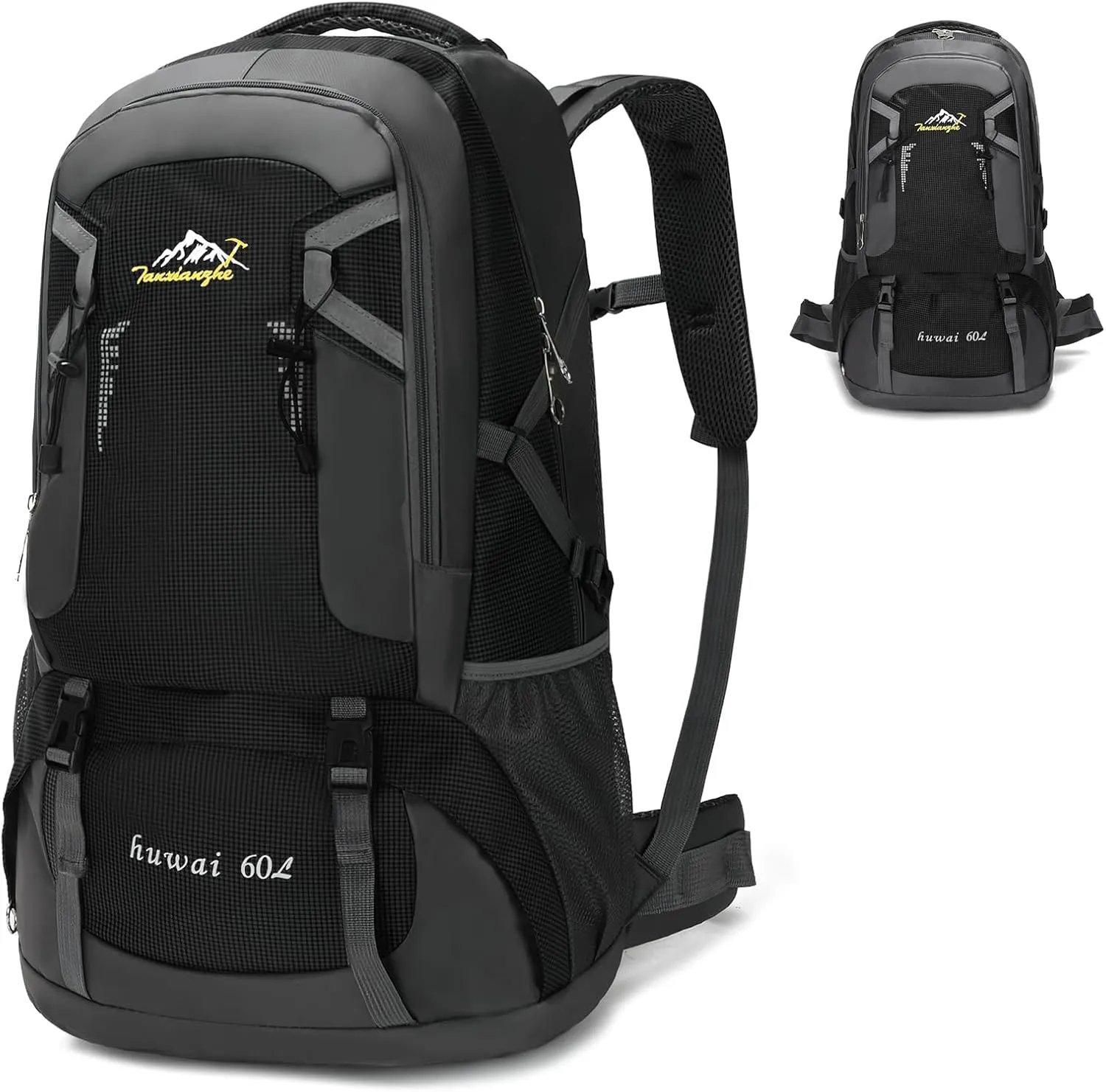 Bild von Coikes 60L wasserdichter Wanderrucksack für Herren und Damen, ideal für Trekking, Reisen und Outdoor-Aktivitäten