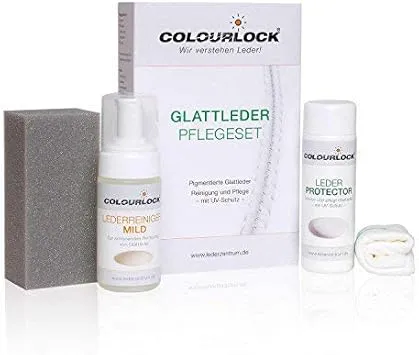 Bild von COLOURLOCK Pflegeset für Glattleder mit 150 ml Leder Protector und 125 ml Lederreiniger