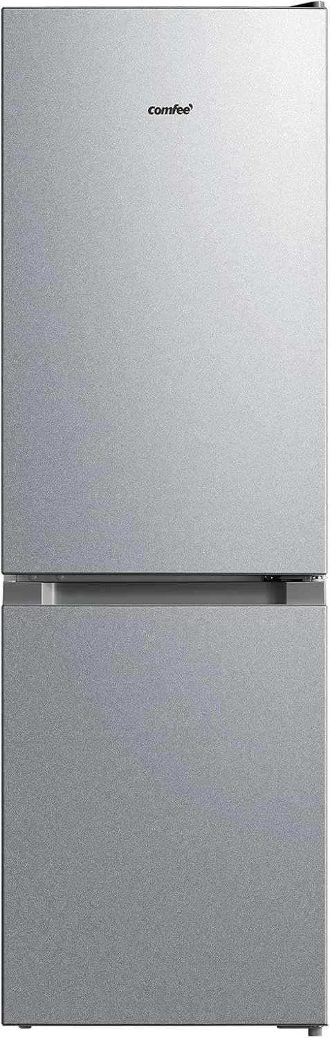 Bild von Comfee RCB169DS2 Kühl-Gefrierkombination mit 150 cm Höhe, Low Frost, einstellbarer Kühlschranktemperatur, LED-Licht, 195 kWh/Jahr, 115 Liter Kühlteil und 59 Liter Gefrierteil in Silber