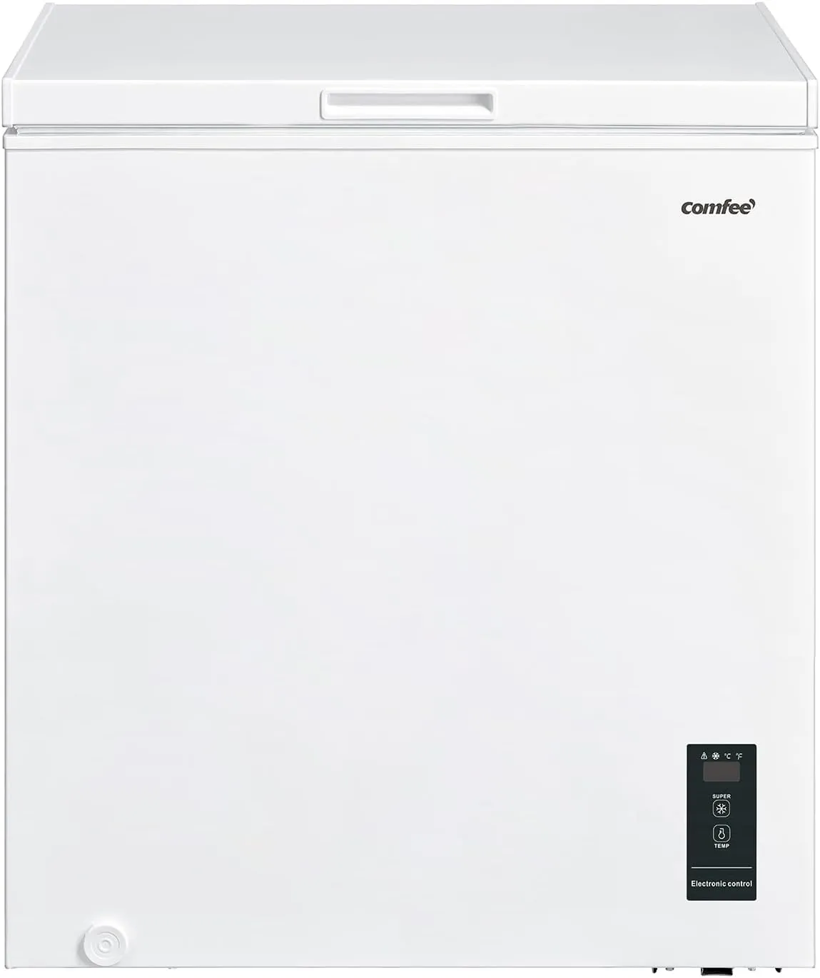 Bild von Comfee RCC199WH2 Gefriertruhe mit 198 Litern und 85 cm Höhe, energieeffizient mit einstellbarem Temperaturregler und D-förmigen Rohren