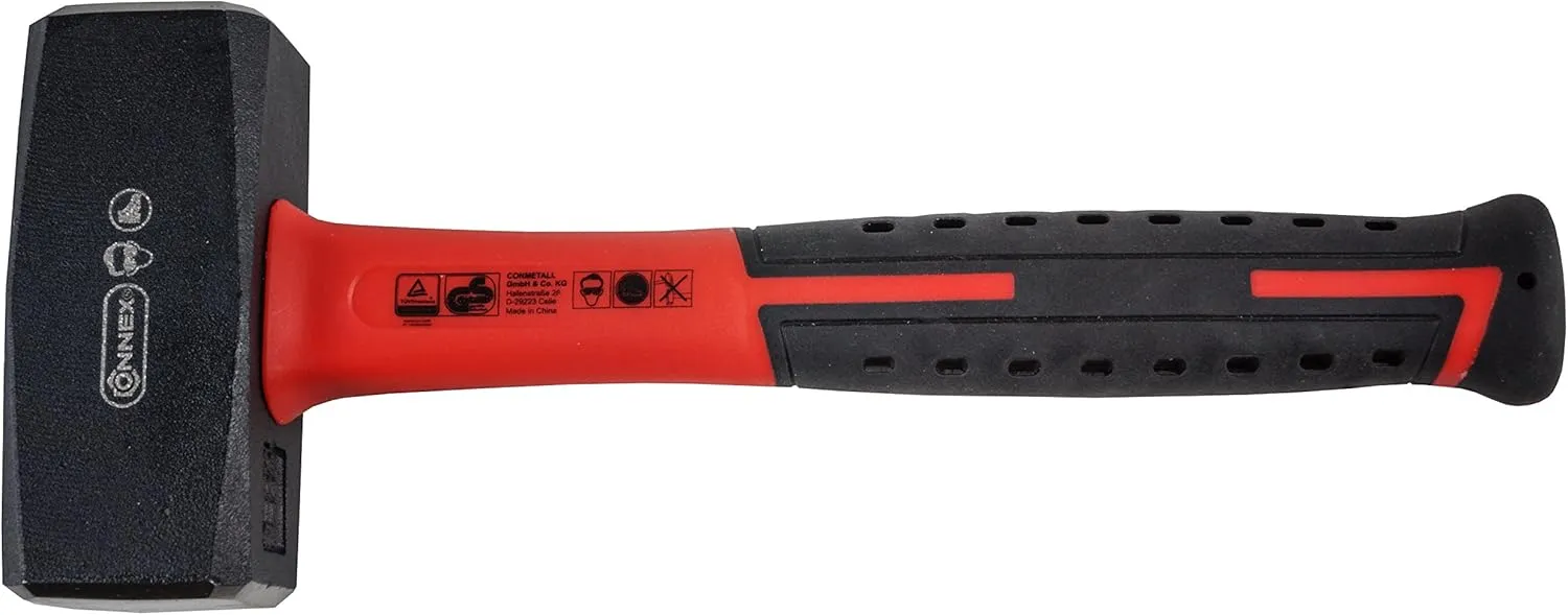 Bild von Connex COX623150 Fäustel mit 1500 g und Glasfaserstiel in rot und schwarz