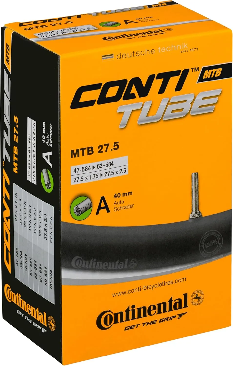 Bild von Continental MTB Fahrradschlauch AV 40