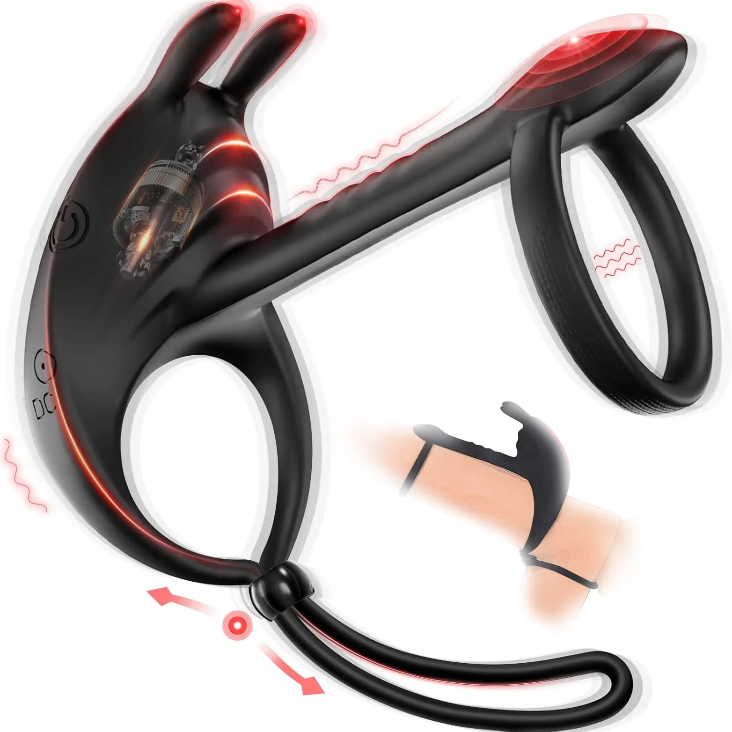 Bild von Contitop Penisring Vibrator für Paare aus Silikon mit 7 Vibrationsmodi