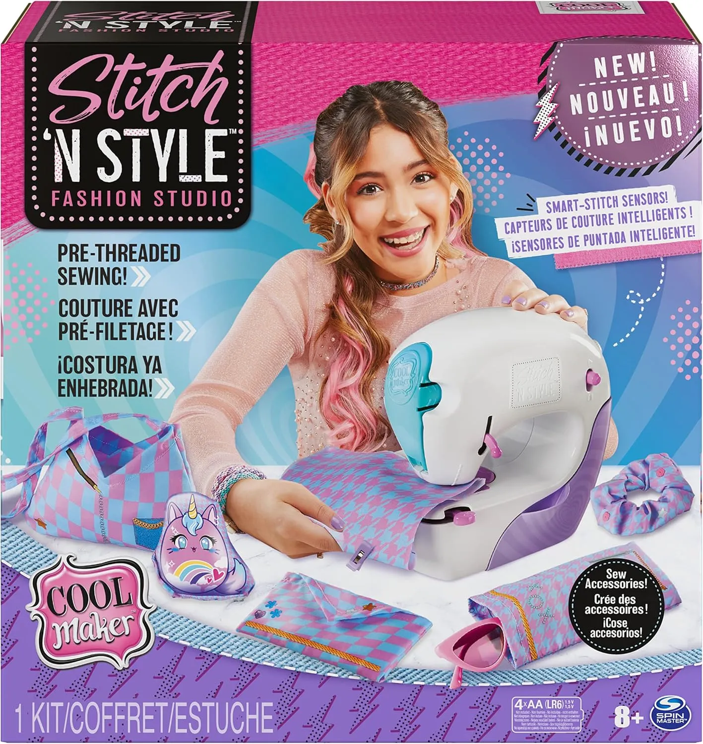 Bild von Cool Maker Stich n Style Fashion Studio Nähmaschine für Kinder ab 8 Jahren mit 6 Projekten und einfacher Handhabung ohne einfädeln