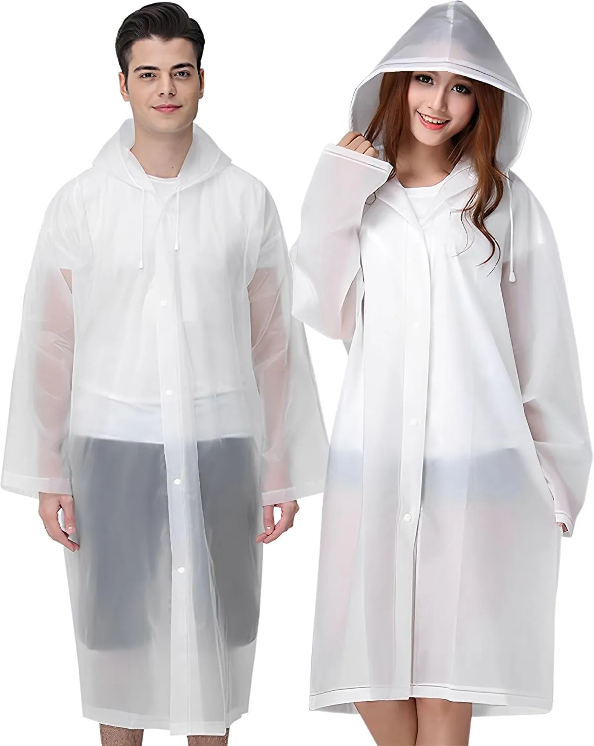 Bild von Cosowe Regenponcho Set für Damen und Herren, 2 wasserdichte Regenjacken für Outdoor-Aktivitäten