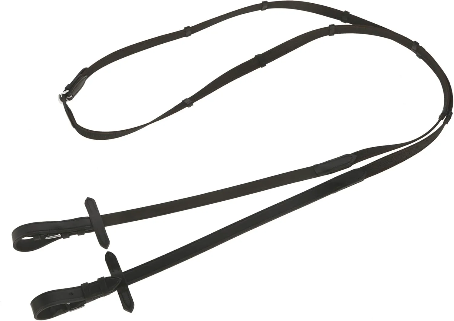 Bild von Covalliero Kerbl Antislip Gummizügel in Schwarz und Braun, 20 mm, Größe Full