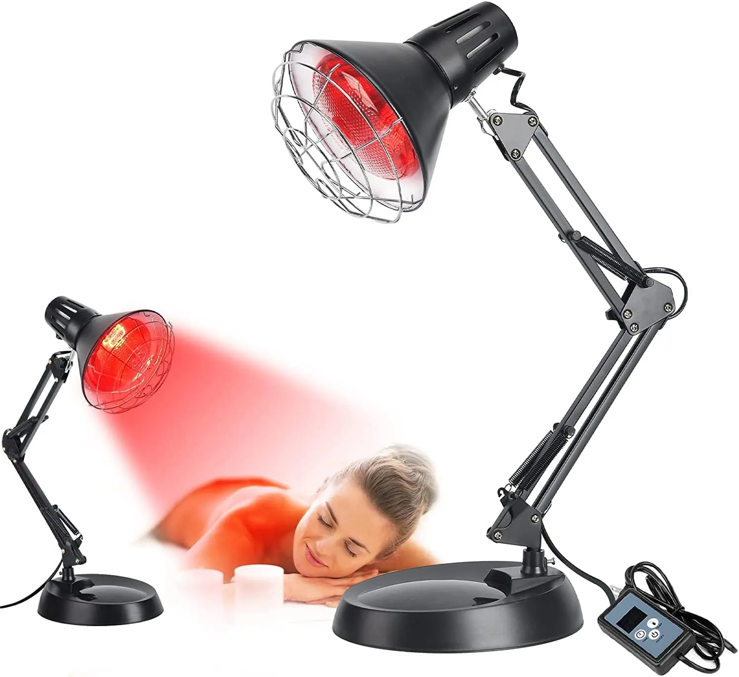 Bild von Cozion Infrarotlampe mit 150 Watt für den Heimgebrauch in Schwarz