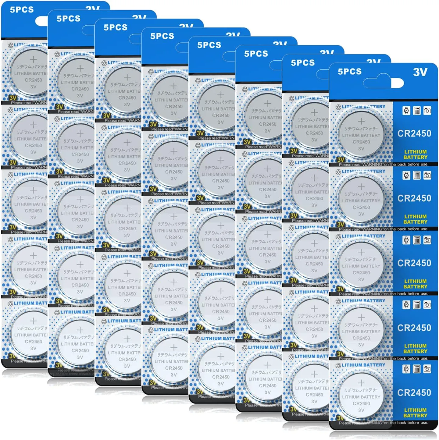 Bild von CR 2450 40er Votivkerzen und 3V Lithium-Knopfzellen für verschiedene elektrische Produkte