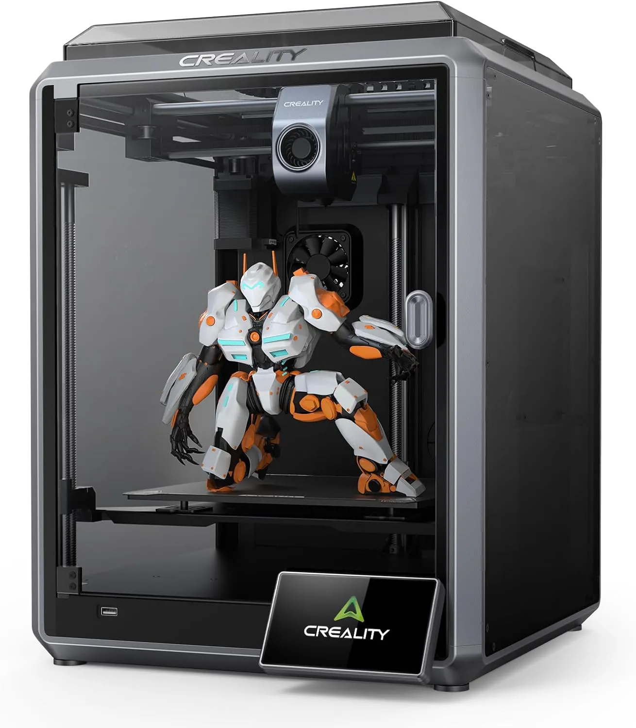 Bild von Creality K1 3D-Drucker mit 600 mm/s Geschwindigkeit, automatischer Nivellierung und Dual-Fan-Kühler, ausgezeichnet mit dem Red Dot Award 2024