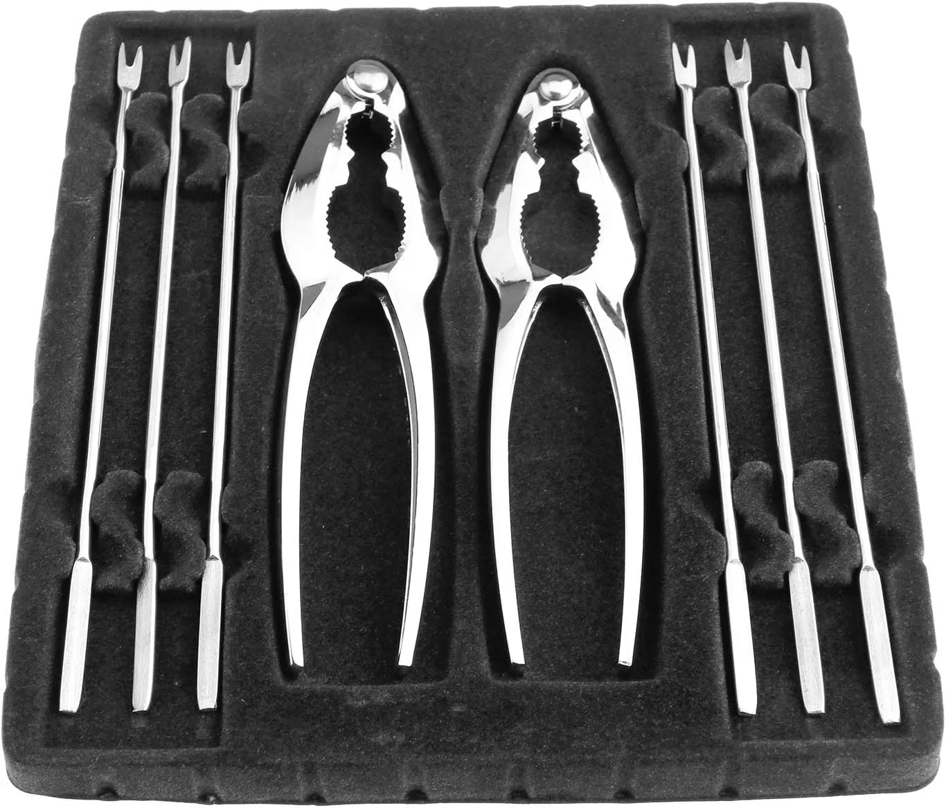 Bild von Create Idea Fischbesteck Set mit 4 Paar Edelstahlwerkzeugen für Meeresfrüchte und Krebse