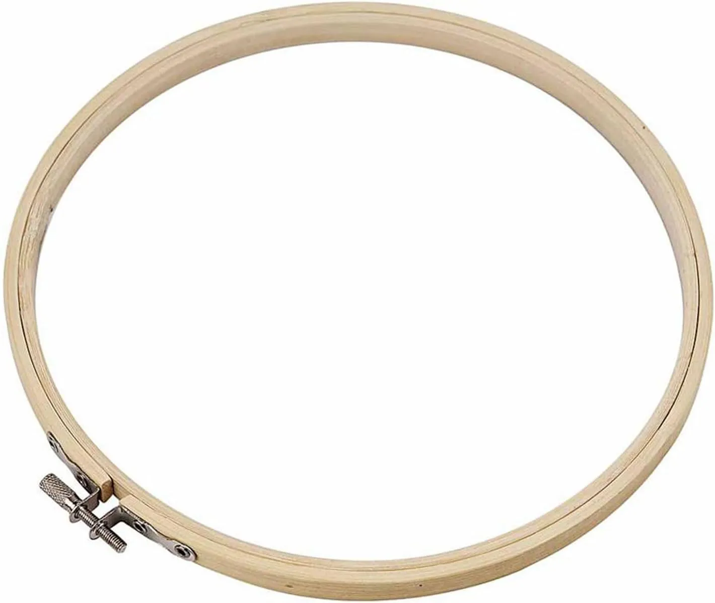 Bild von Creativ Company 219450 Stickereirahmen in Braun mit einem Durchmesser von 20 cm