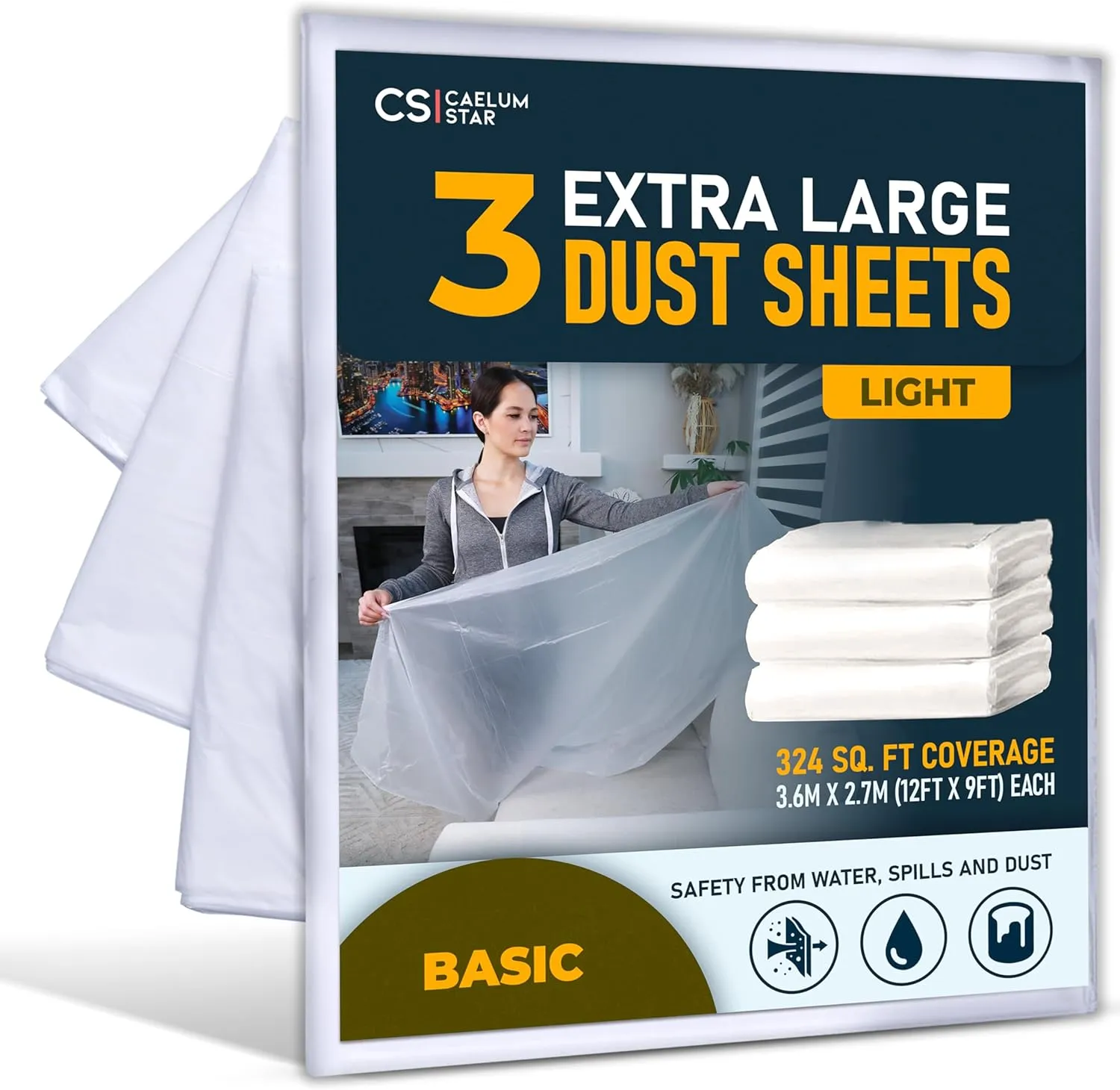 Bild von CS Extra Große Maler Abdeckfolie 3,6 x 2,7 m