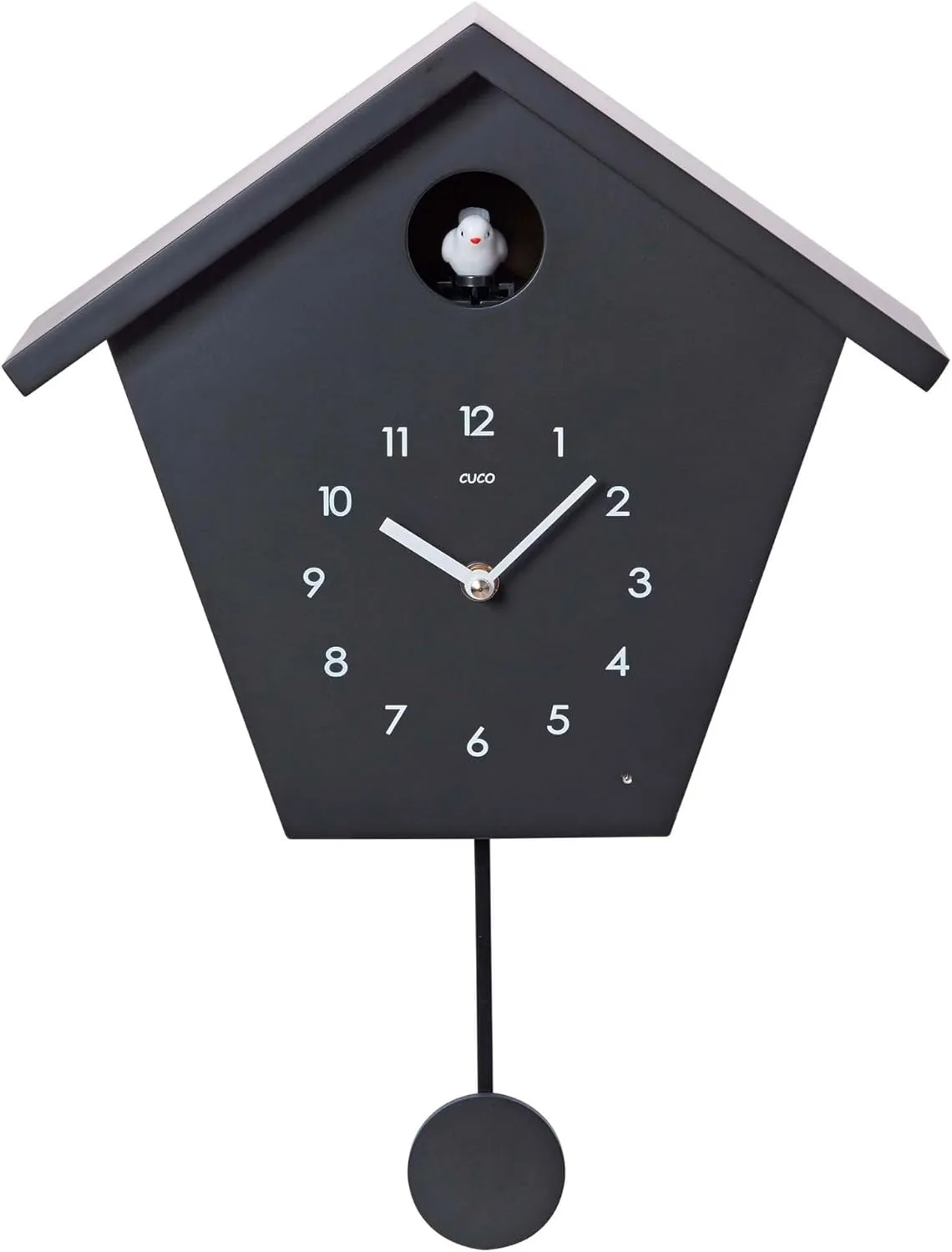 Bild von Cuco Clock Kuckucksuhr im Schwarzwaldhaus Design mit Pendelfunktion und Nachtruhe, 25 x 28,5 x 12 cm