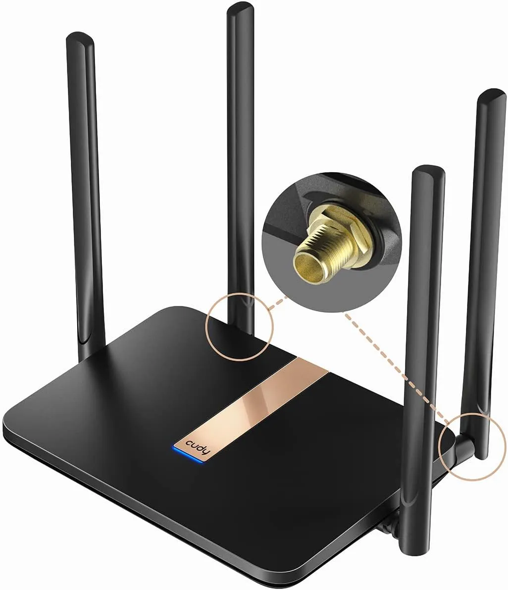 Bild von Cudy LT500D 4G LTE Modem Router mit SIM-Kartensteckplatz, 1200 Mbit/s Mesh-WLAN und austauschbaren Mobilfunkantennen