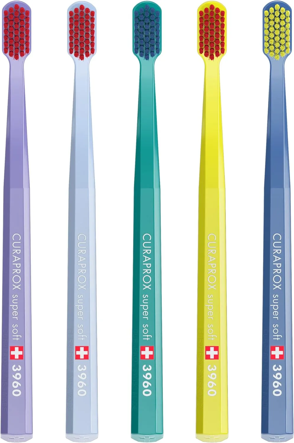Bild von Curaprox CS 3960 Super Soft Zahnbürsten Set mit 5 Handzahnbürsten in zufälligen Farben