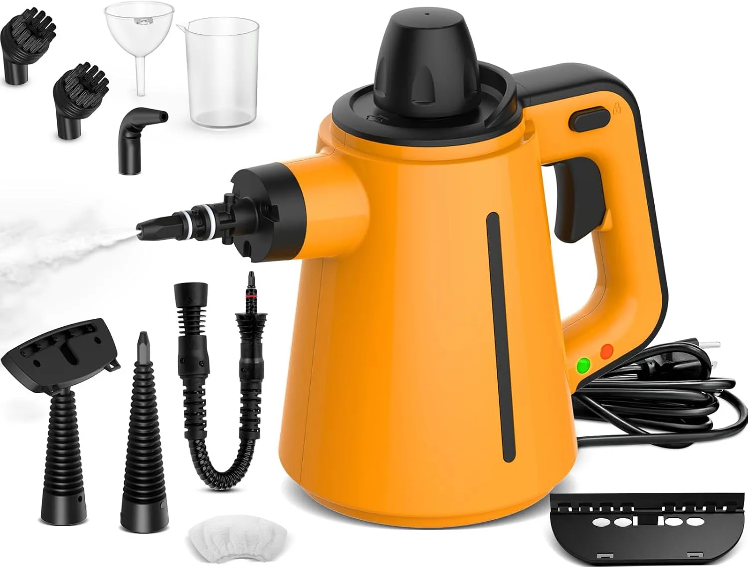 Bild von Dampfreiniger mit 10 Zubehörteilen und 3,5 Bar Dampfdruck, 1050 Watt, für Böden, Polstermöbel und Autos