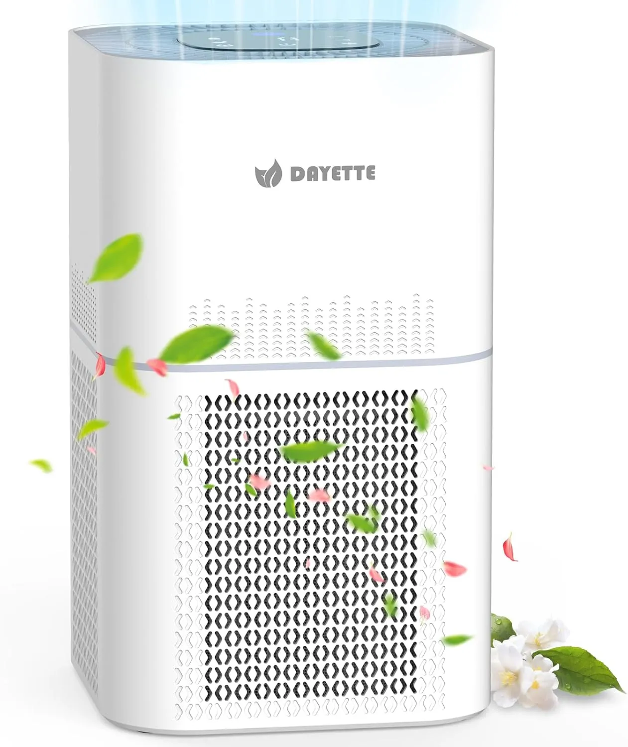 Bild von DAYETTE HEPA Luftreiniger mit Luftqualitätssensor und Timer, geeignet für Räume bis 120 Quadratmeter, CADR 300m³/h, leise mit 22dB und entfernt 99,7% Schimmel, Staub und Tierhaare