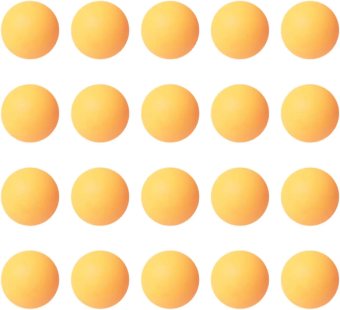 Bild von DAZZLUXE 20 gelbe Tischtennisbälle aus Kunststoff für Partys und Familienspiele