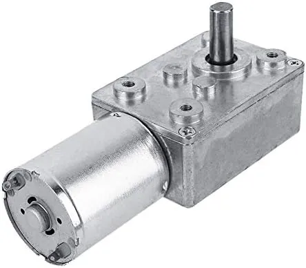 Bild von DC 12V Getriebemotor mit Schneckengetriebe und hohem Drehmoment, 20 U/min