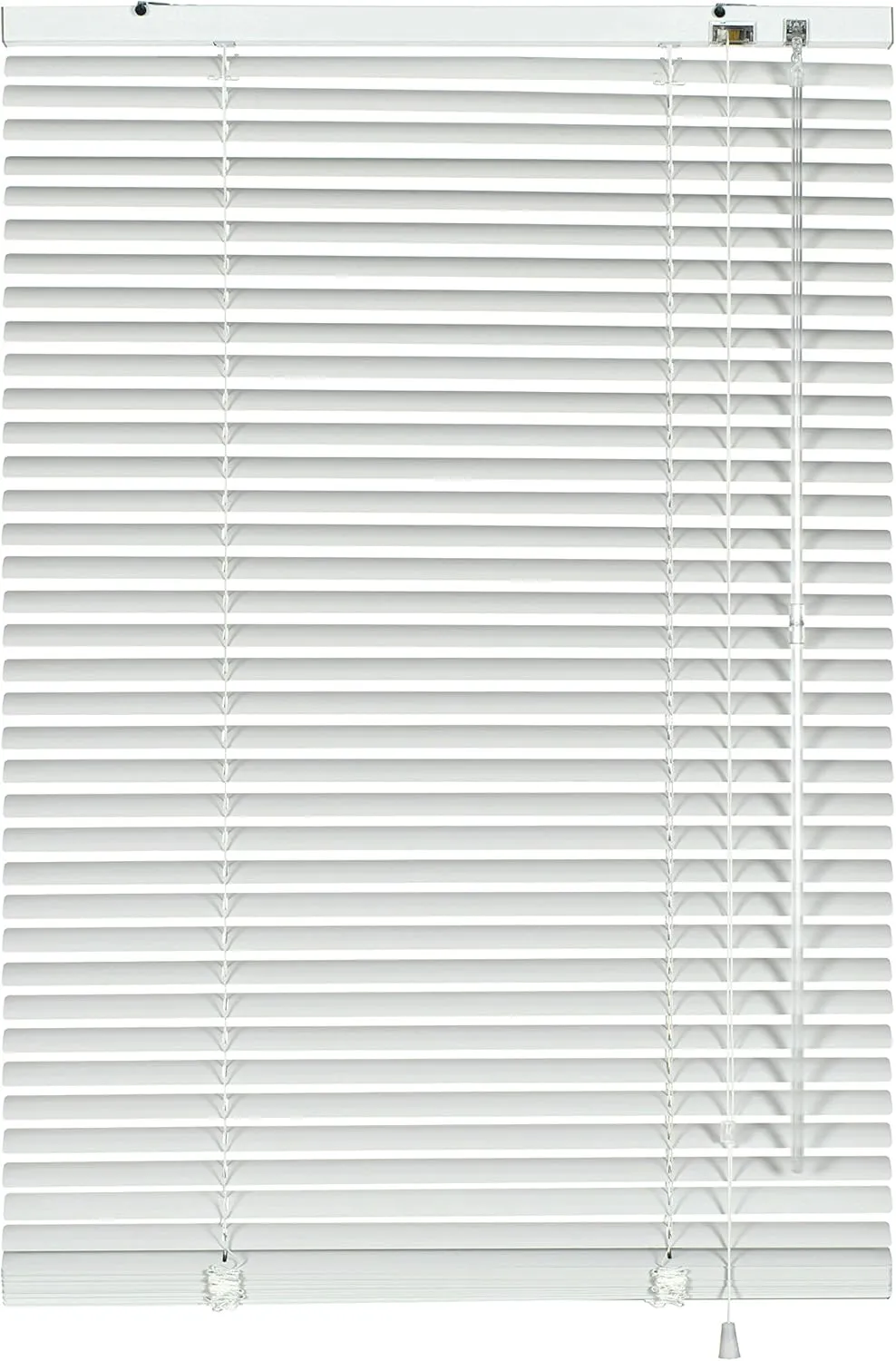 Bild von Deco Company Aluminium-Jalousie in Weiß mit 80 x 130 cm, ohne Bohren und inklusive Klemmträgern