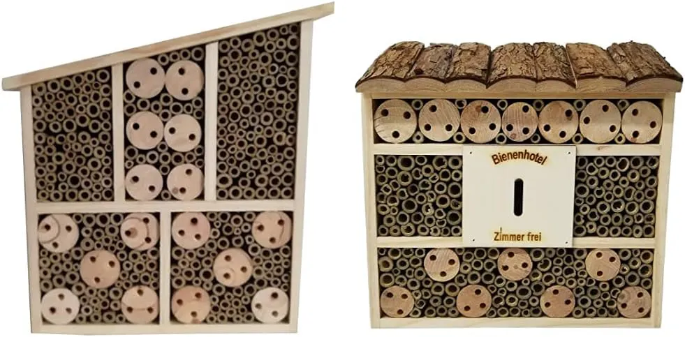 Bild von Dehner Natura Insektenhotel Osmia und Andrena aus Kiefer, Tanne und Bambus in verschiedenen Größen