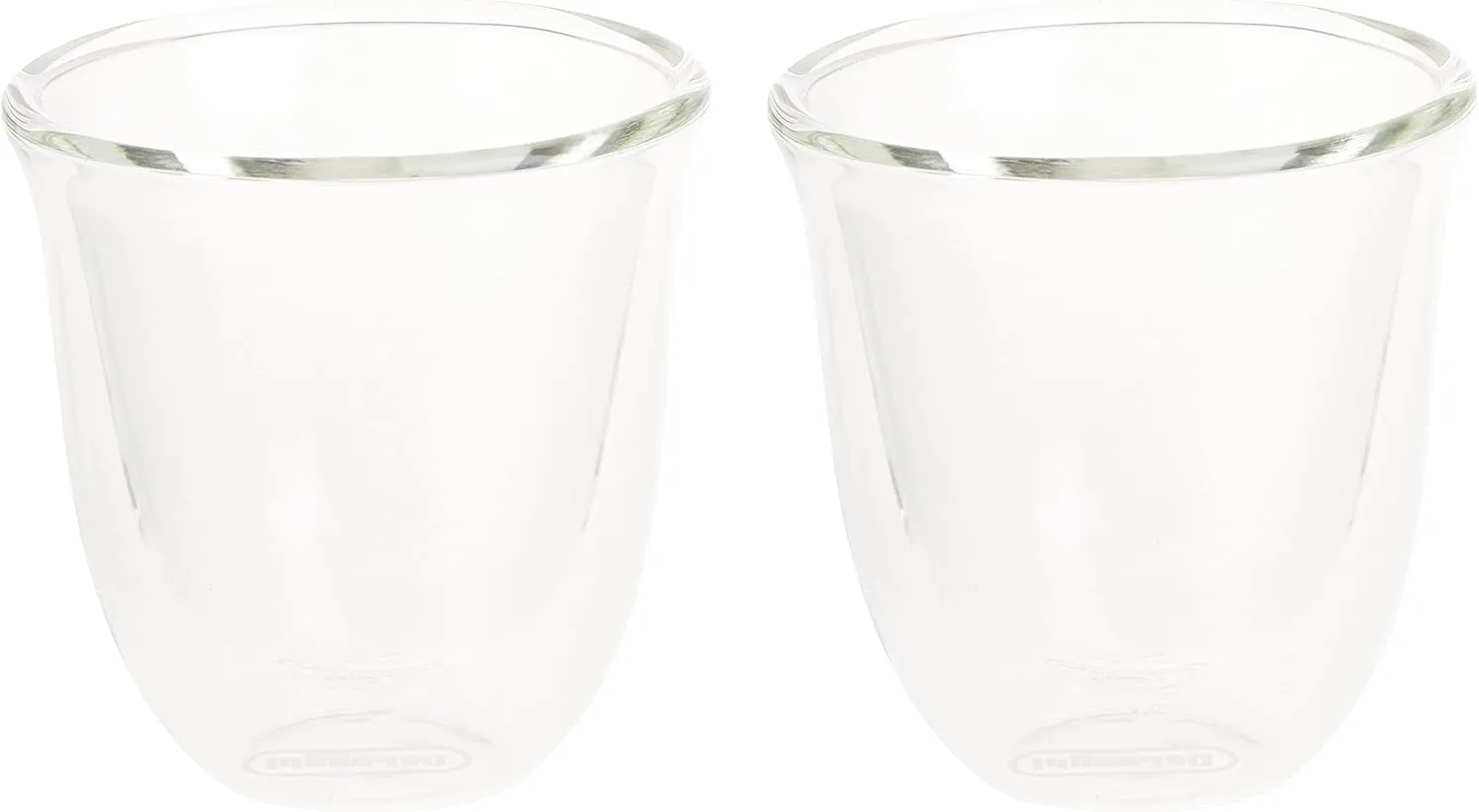 Bild von De'Longhi DLSC310 Doppelwandiges Thermoglas Set mit 2 Stück, spülmaschinenfest, 90 ml Fassungsvermögen, ideal für Espresso und Ristretto