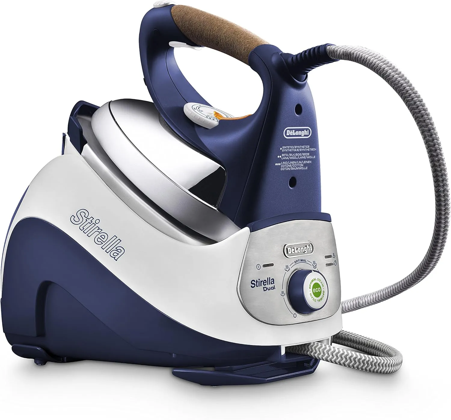 Bild von De'Longhi PRO1847 Bügelstation mit 1,1 l Tankinhalt und 200 g Dampfstoß in Blau und Weiß