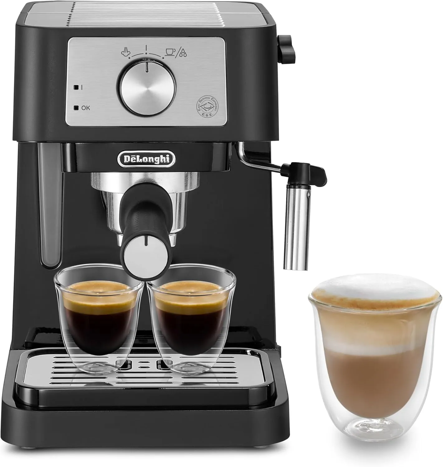 Bild von De'Longhi Stilosa EC 260.BK Siebträgermaschine mit Milchaufschäumer und 1 l Wassertank in Schwarz