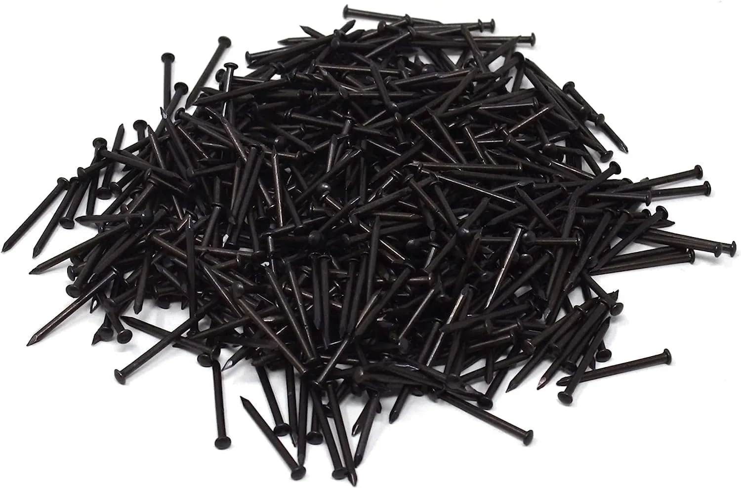 Bild von Design61 400 Stück kleine Nägel aus gebläutem Eisen, 1,1 x 15 mm