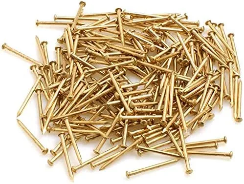 Bild von Design61 Rundkopfstifte aus Eisen mit Vermessing, 2,0 x 30 mm, 100 g, ca. 130 Stück