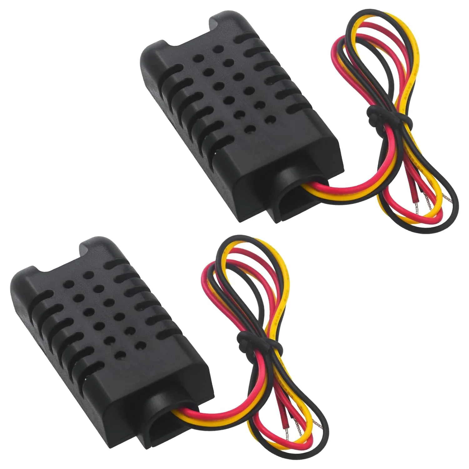 Bild von DHT21 AM2301 Sensor Set mit 2 kapazitiven Temperatur- und Luftfeuchtigkeitssensoren in Schwarz